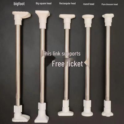 Stainless Steel Telescopic Rod for Curtains, Clothes Drying, Bathroom Shower, and Door Support.