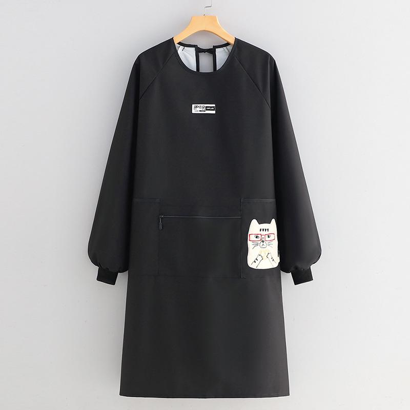 Waterproof Oil-Proof Long-Sleeve Kitchen Apron for Men & Women