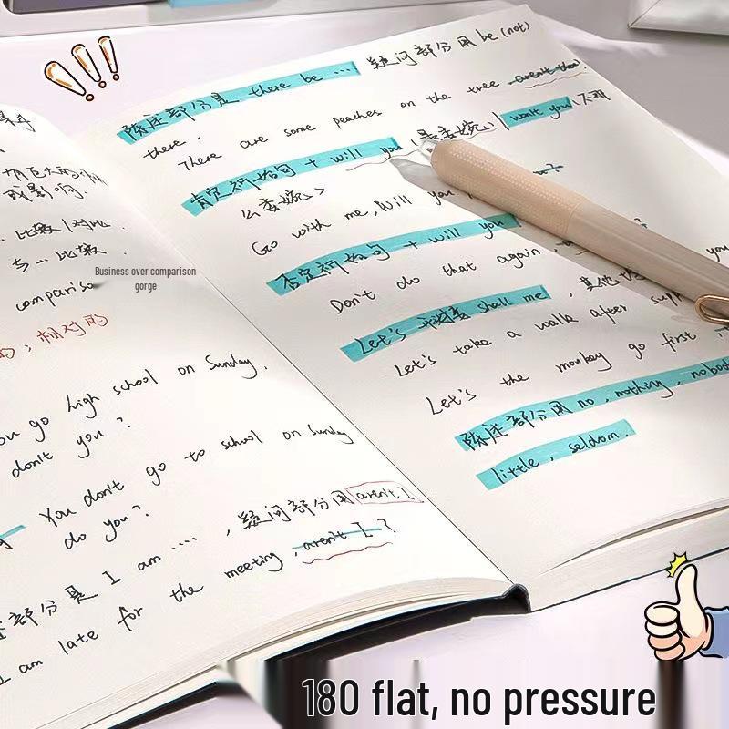 Xiaohongshu A5/B5 Thickened Blank & Lined Grid Retro Notebook for Students