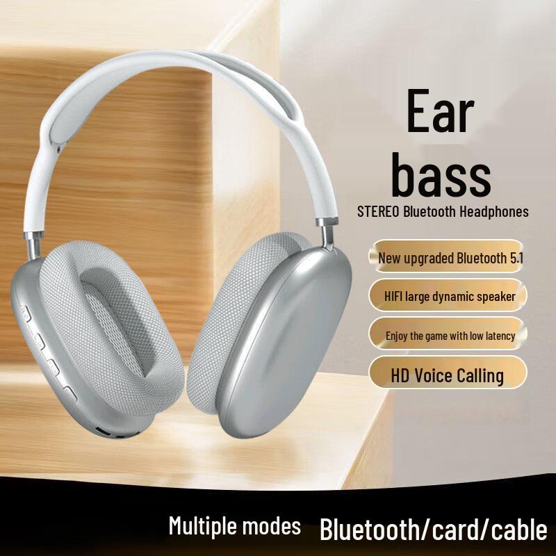 P9 Bluetooth Earphones: Breathable Headband, Versatile Earcups, HD Calls, and Subwoofer