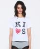 Kimseupeulesikoteunmakes Kuss Mar Logo T-Shirt Weiß