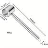 Stainless Steel Meat Tenderizer Mallet Heavy-Duty Kitchen Tool for Tenderizing Beef Chicken Pork and Steak  Ideal for Cooking