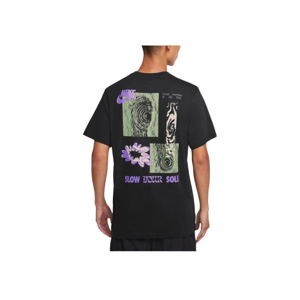 Nike Sportswear Club FW24 Cotton Fashion Versatile Crew Neck Pullover Short Sleeve T-Shirt Men Tops Black FZ7952-010