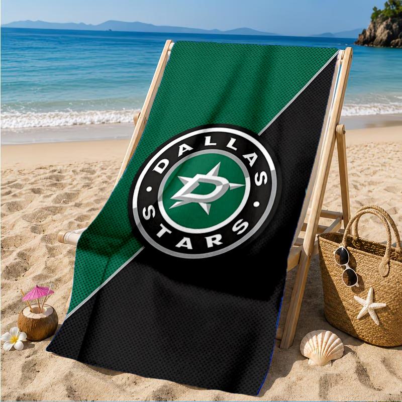 Dallas Hockey Team Beach Towel, Super Soft Microfiber, Perfect Gift for Her/Him, Birthday, for Pool, Beach, Travel, Decor Beach Party