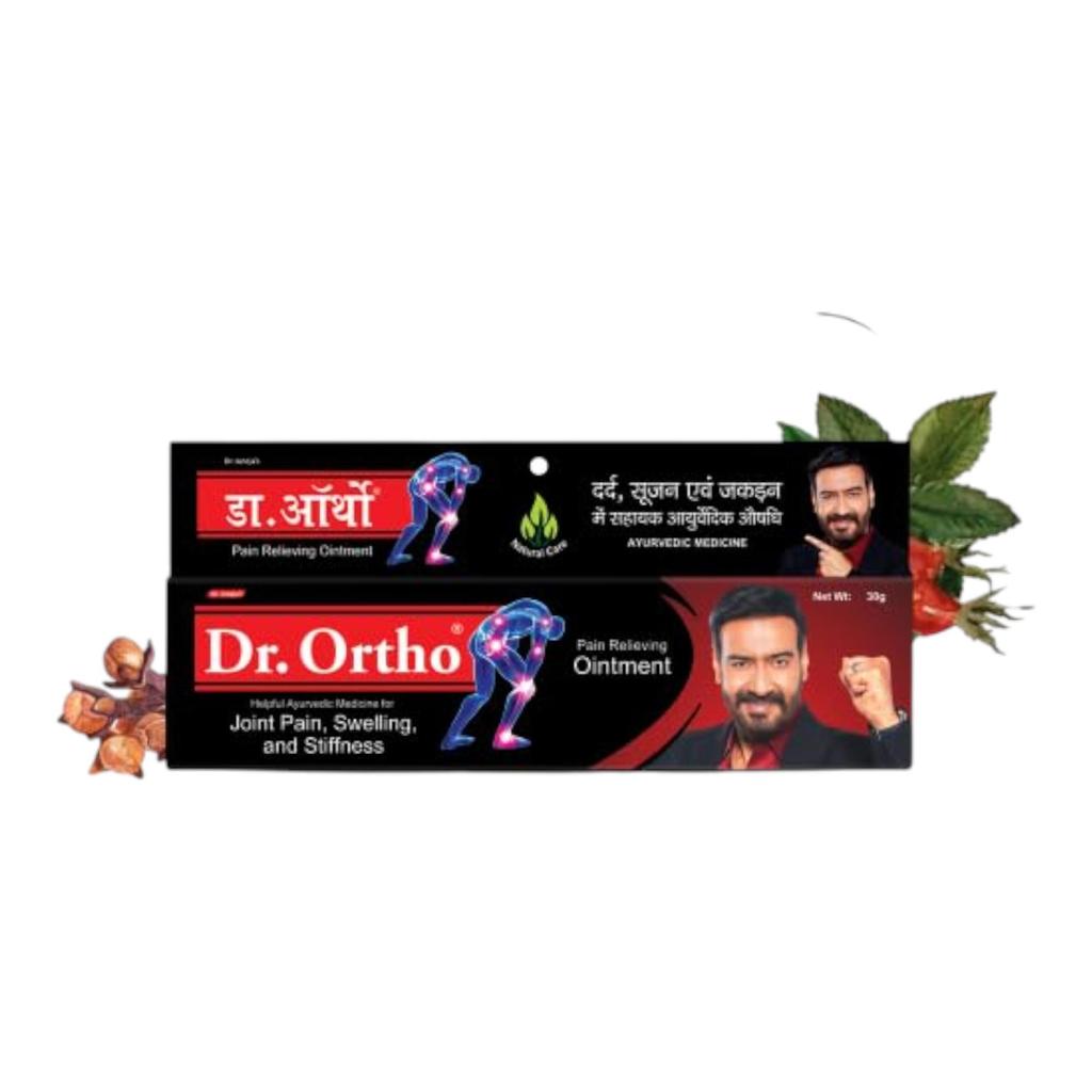Dr.Ortho Ayurvedic Pain Relieving Ointment 30 G Pack Of 3 For Joint Neck Knee Muscle Pain Relief