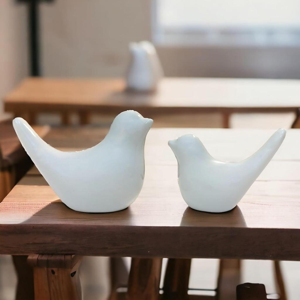 Decorative Ceramic Blessing Birds Figurine | Home Decorations Accessories for Living Room | Decorated Items for Home