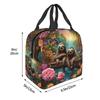 Lovely Sloth Print Insulated Lunch Bag for Kids School Cooler Thermal Food Box Tote Portable Lunch Boxes Container