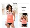 Sleeveless Solid Color Split Tankini - Women's Sexy Summer Beach Swimsuit Set
