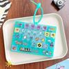 Mini Keyboard Fidget Clicker Keychain Mini Mechanical Button Stress Relief Toy for ADHD Autism Sensory Needs