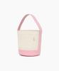 Ttudement Canvas Basket Bag Pink