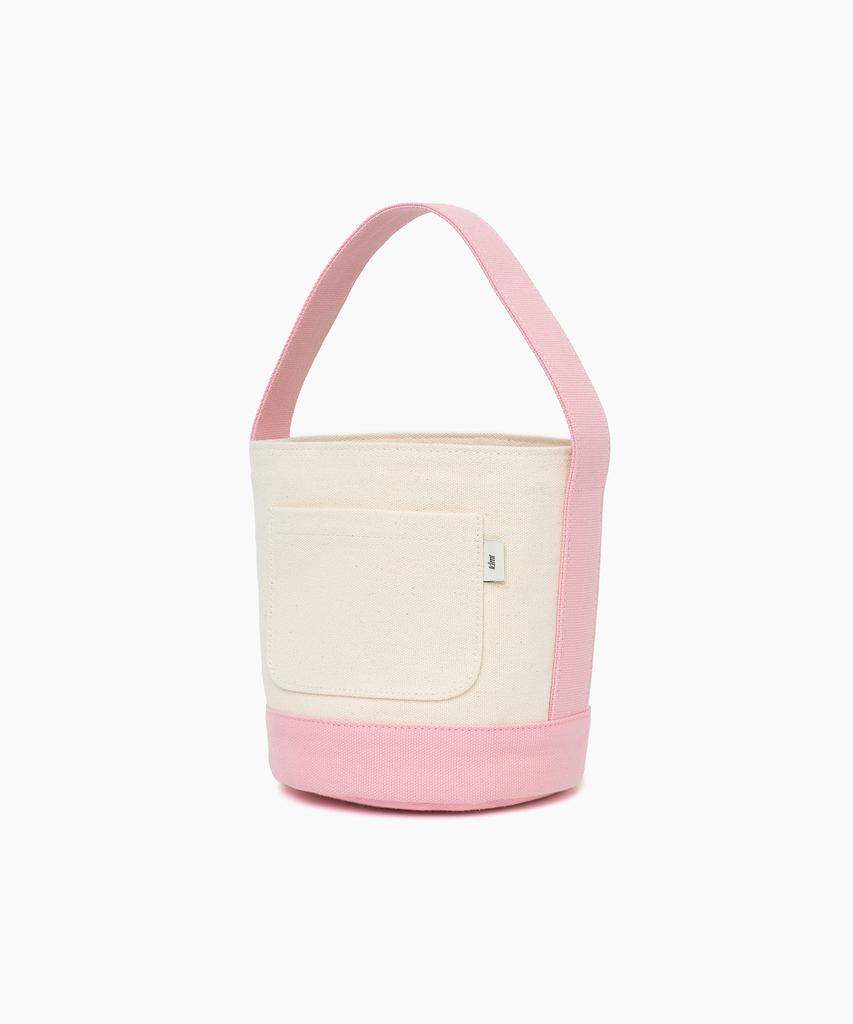 Ttudement Canvas Basket Bag Pink
