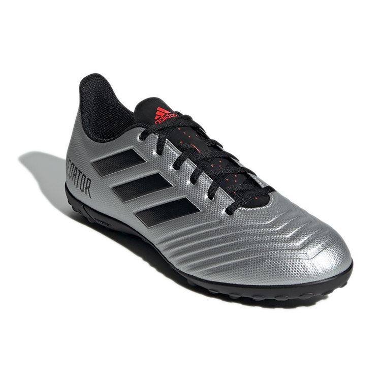 Adidas Predator 19.4 Round Toe TF (Rubber Studs) Hard Ground Artificial Grass Kangaroo Leather Composite Non-Slip Durable Soccer Shoes F35634
