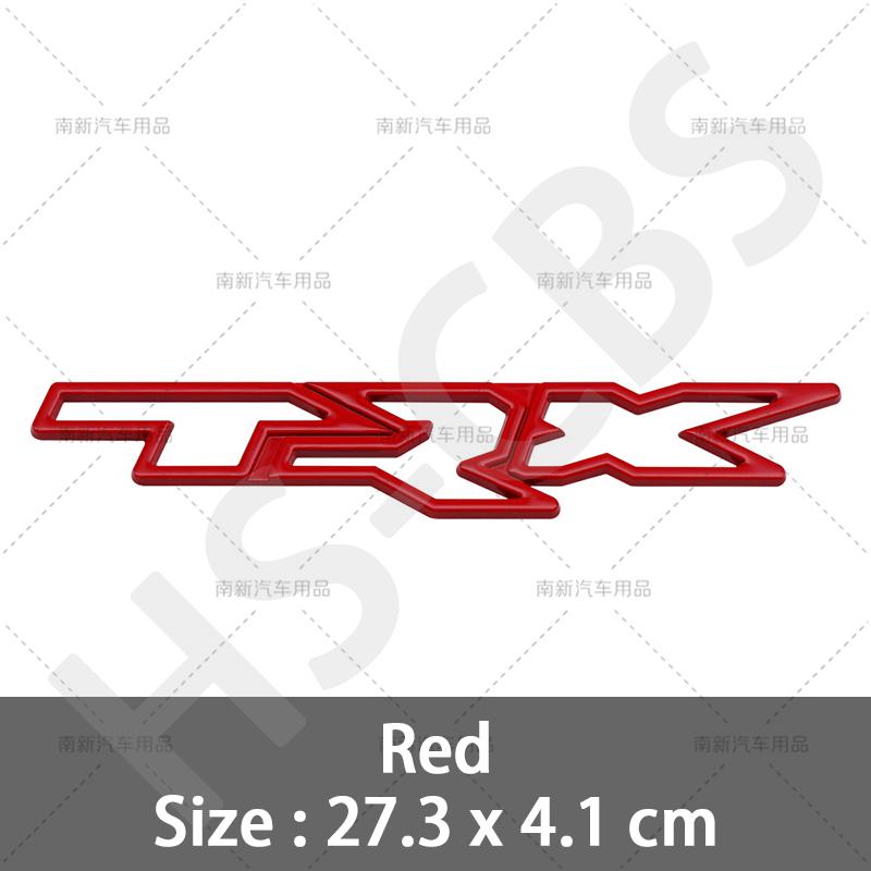 1Pcs 3D Metal TRX Letter Emblem Car Side Fender Decal TRX Logo Rear Trunk Badge Tailgate Stickers Accessories Car Styling