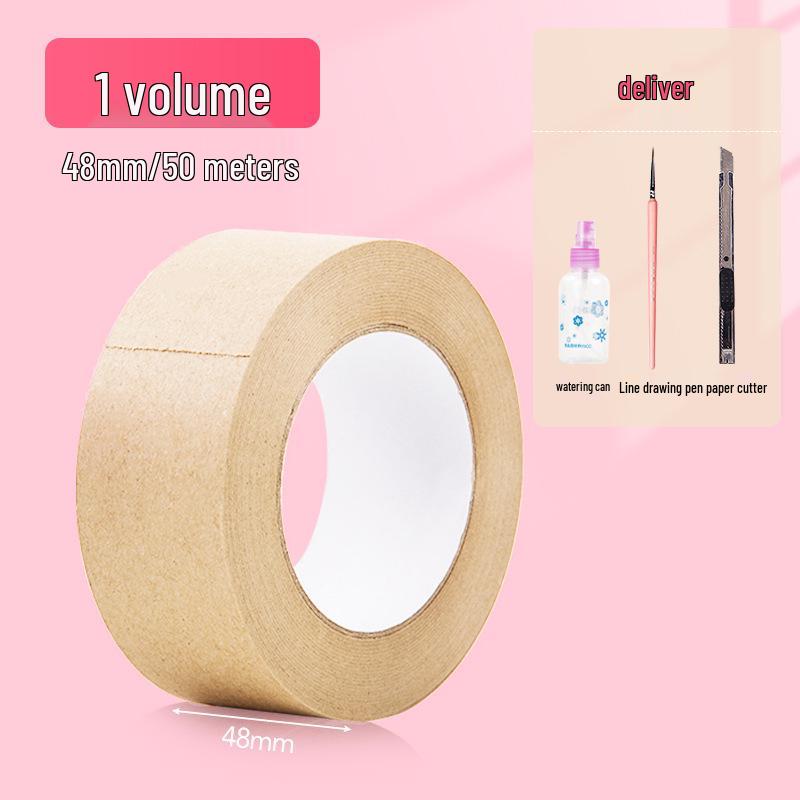 Kraft Paper Tape for Art & Painting - Self-Adhesive, Water-Activated, Multi-Purpose for Students & Kids.