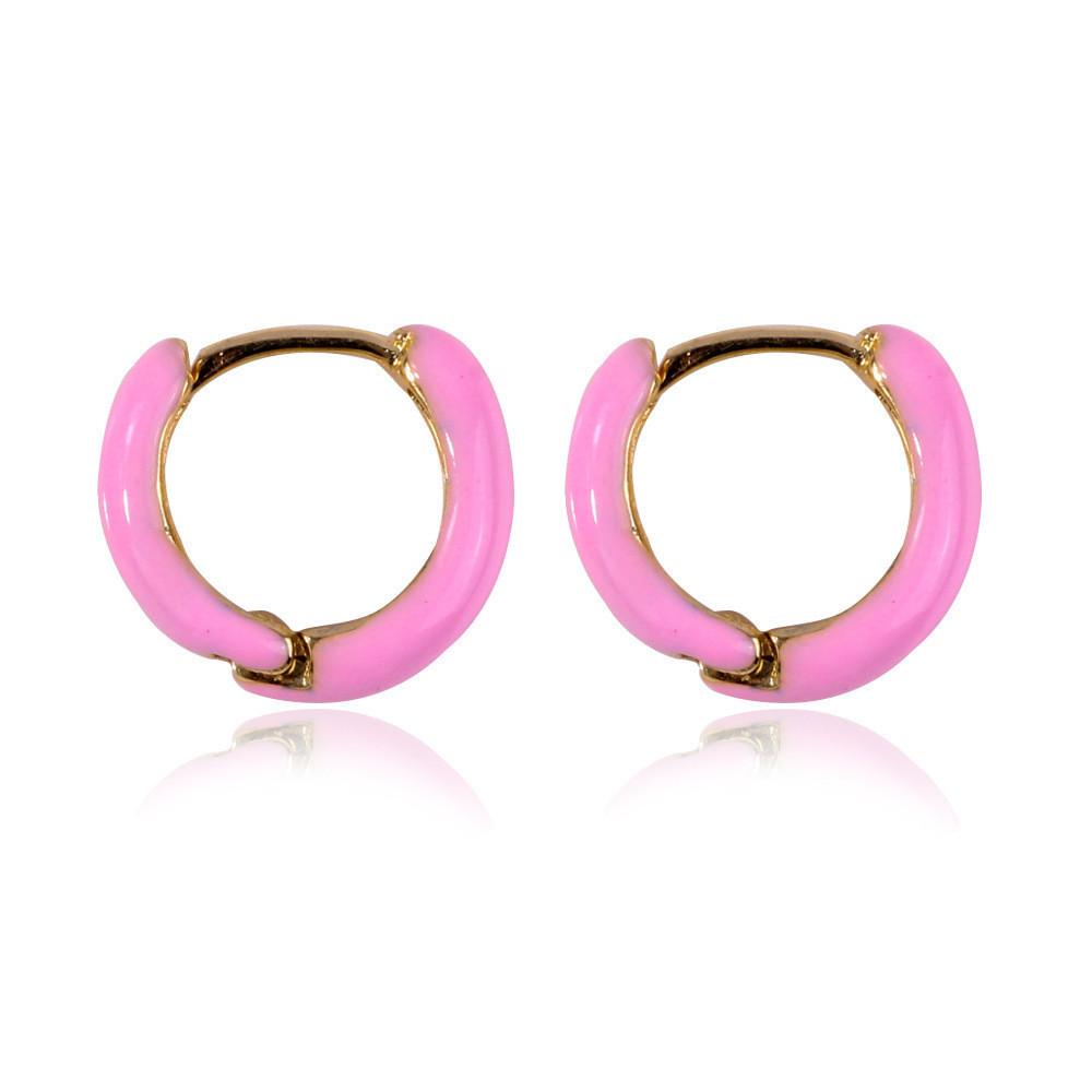 Lovely Metal Geometric Stud Earrings For Women Colorful Design 2021