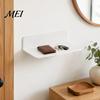 Sturdy Floating Shelf for Ornaments 2PCS Small Hanging Shelf, Adhesive-Backed/Hole Punching Installation Space Saving Wall Display Stand Design,