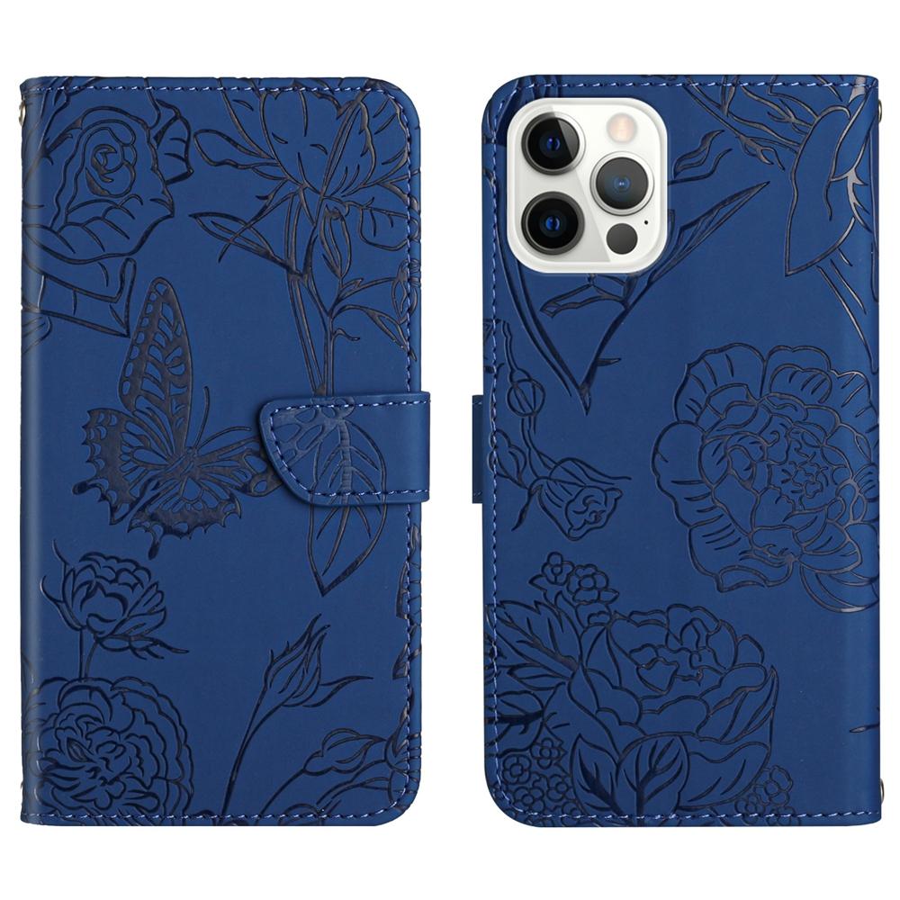 Wallet Phone Case For Iphone 13 12 11 Pro Max X Xs Xr 6 7 8 Plus Se Cases Flower Butterfly Leather Flip Cover Card Holder Women