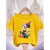 Summer Cute Minion Fashion Hot Breathable Casual Sports Children's Short-Sleeve T-Shirt