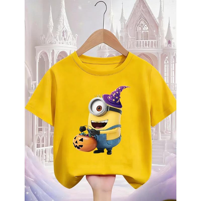 

Summer Cute Minion Fashion Hot Breathable Casual Sports Children s Short-Sleeve T-Shirt 100