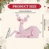Christmas Reindeer Statue Xmas Elk Figurine Party Ornament Animal Adornment Holiday Decoration Deer Sculpture for Indoor Desk