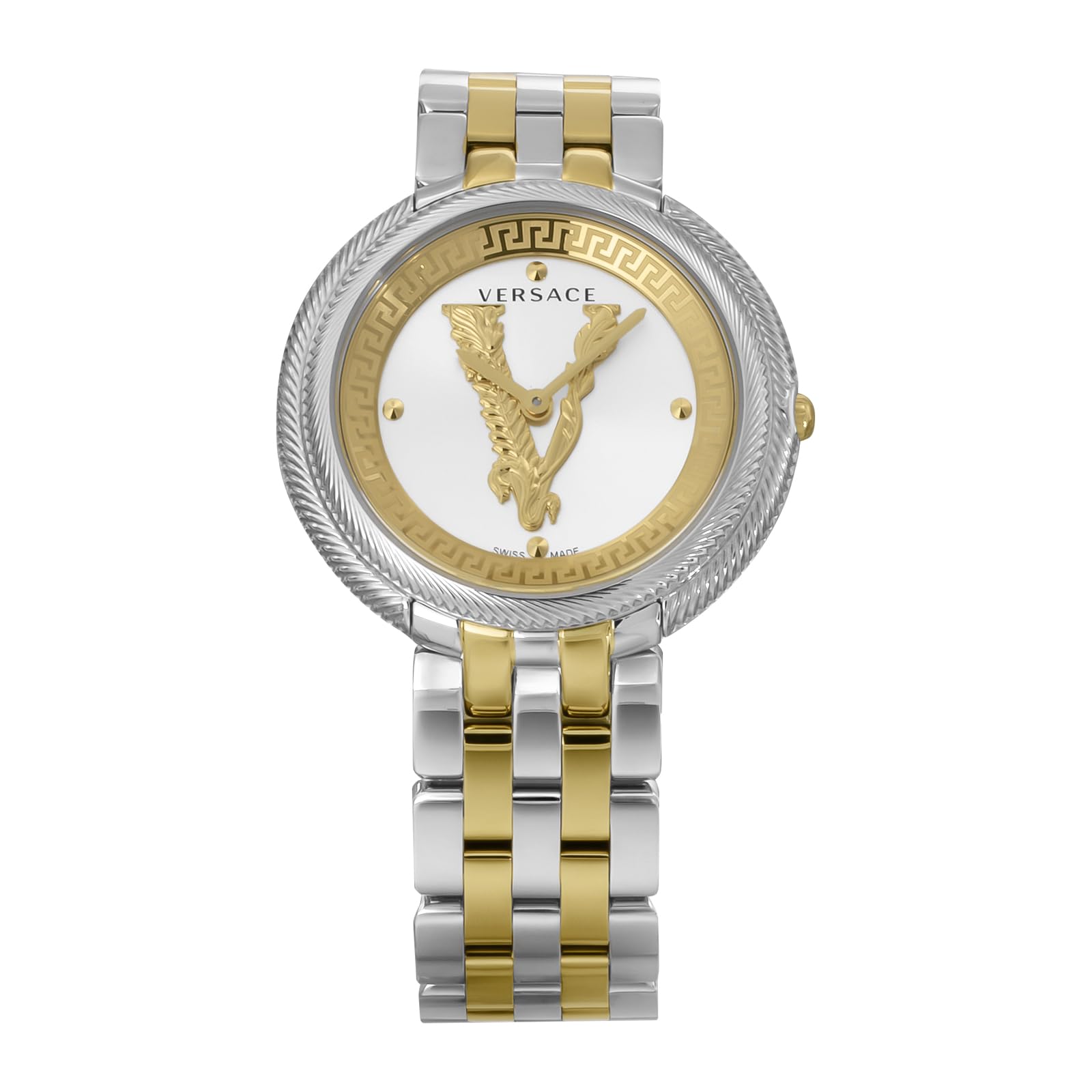 

Watch New Thea Silver Dial Stainless Steel Sapphire Glass Quartz Swiss Watch Brand VE2CA0623 [Versace] 33.5MM [Item] срібний