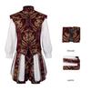 Elizabethan Renaissance Era Prince Cosplay Costume Vest Pumpkin Pants Set Gift