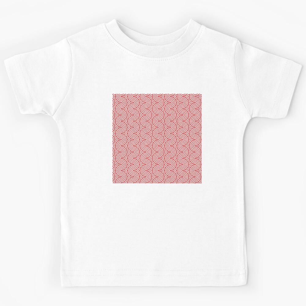 Copy of Curvy Waves lines Geometric Pattern Kids T-Shirt 130