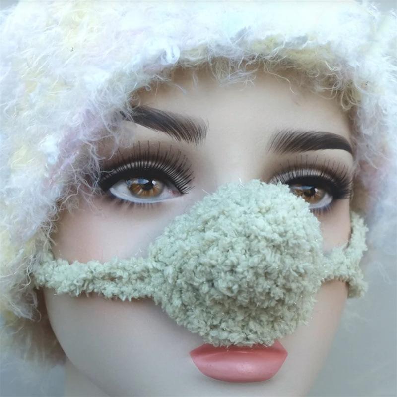 New Handmade Woven Nose Cover Warm Creative Gift Warm Windproof Loving Nose Mask