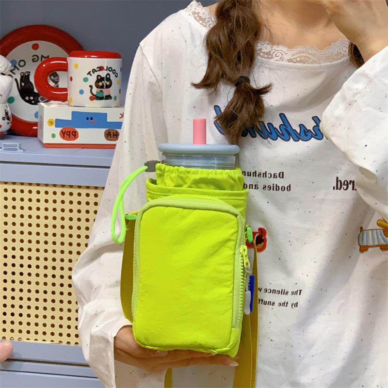 2025 New Outdoor Travel Kettle Bag with Mobile Phone Bag Messenger Bag Men's and Women's Leisure Sports Portable Drawstring Bag