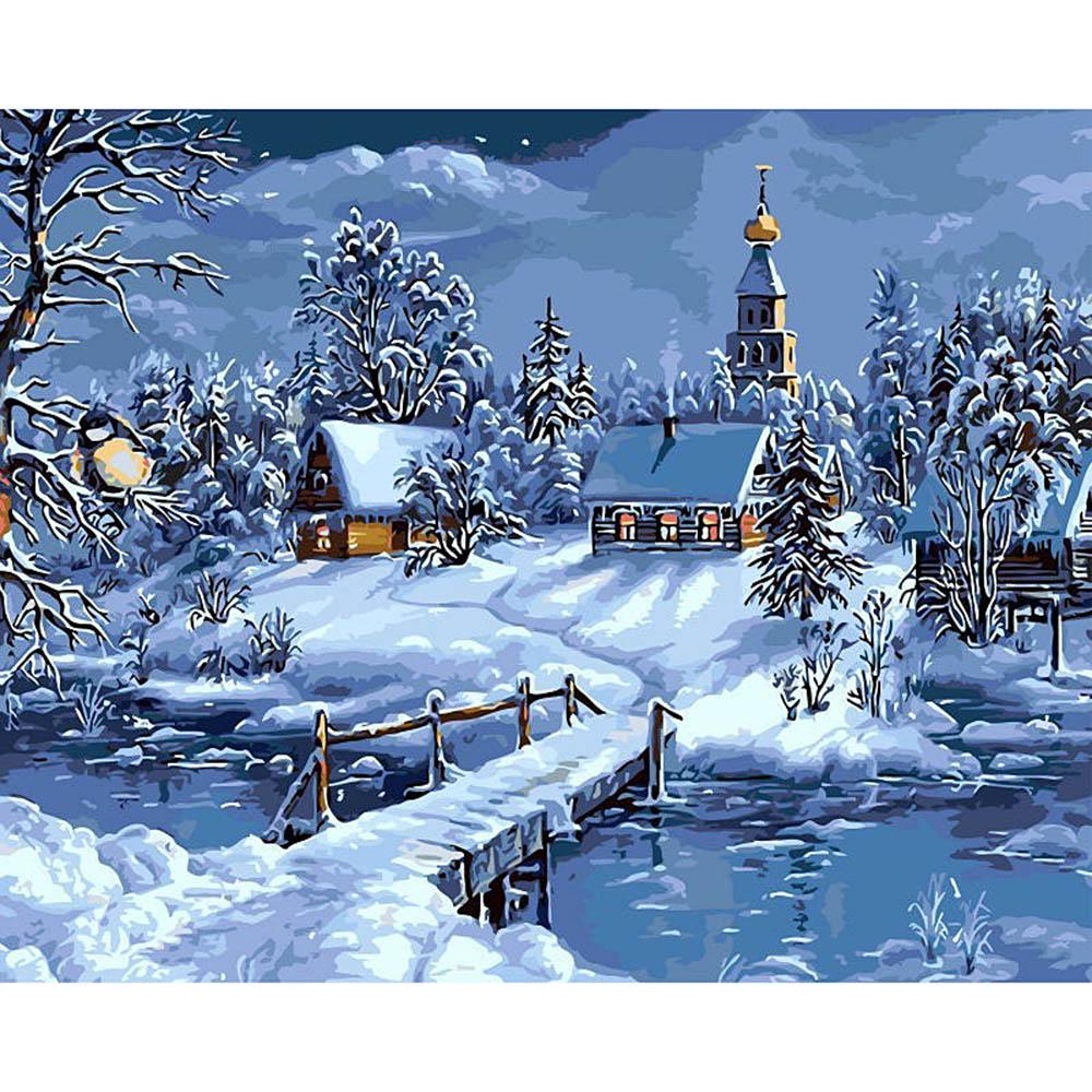 Painting By Numbers Kit DIY Canvas Oil Art Picture Home Decor Home Wall Decor
