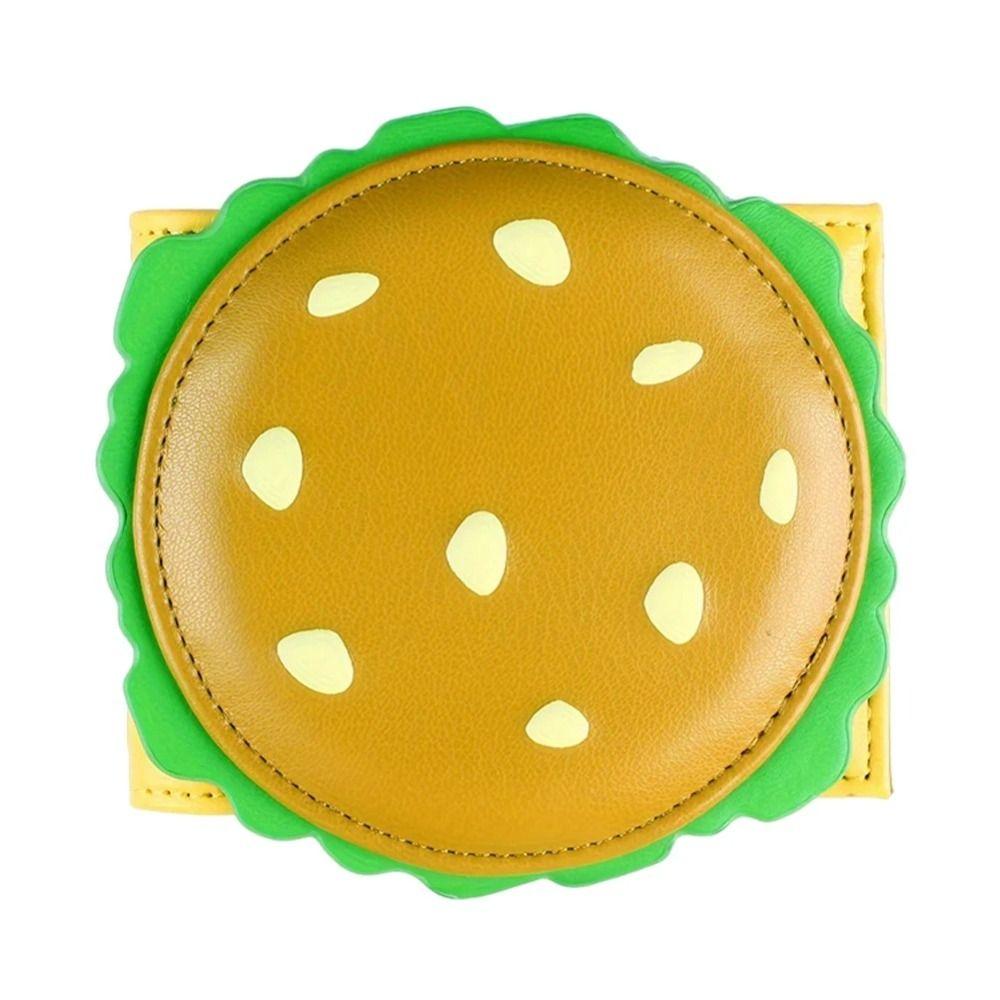 Simple Basketball Burger Wallet RFID Blocking Football PU Leather Card Holder Folded Anti-theft Two Fold Wallet Men
