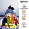 Teletubbies Purple Green Orange Red Characters Cartoon Print Blanket Personalized Name Soft Lightweight Versatile Suitable For Sofa Bed Picnic Office