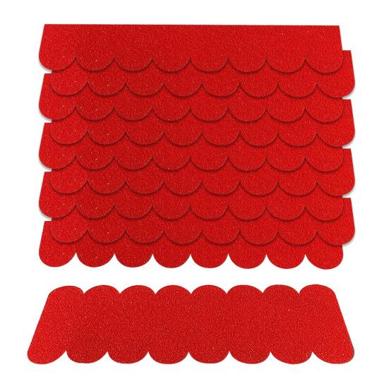 21/32/53Pcs Roofing Felt Shingles Self-Adhesive Waterproof Cuttable Mini Roof Shingles Bird House Nesting Box Roof Felt A
