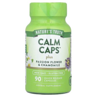 Calm Caps™ Plus Passionsblume & Kamille, 90 Kapseln mit schneller Freisetzung