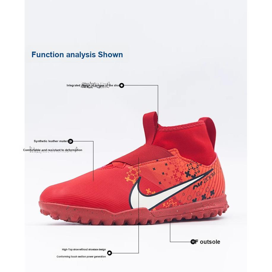 Nike Zoom Mercurial Superfly 9 Academy MDS TF GS Light Crimson Bright Mandarin Black Pale Ivory FJ0349-600