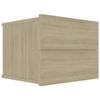 VidaXL Bedside Table Sonoma Oak 40 X 30 X 30 Cm Chipboard