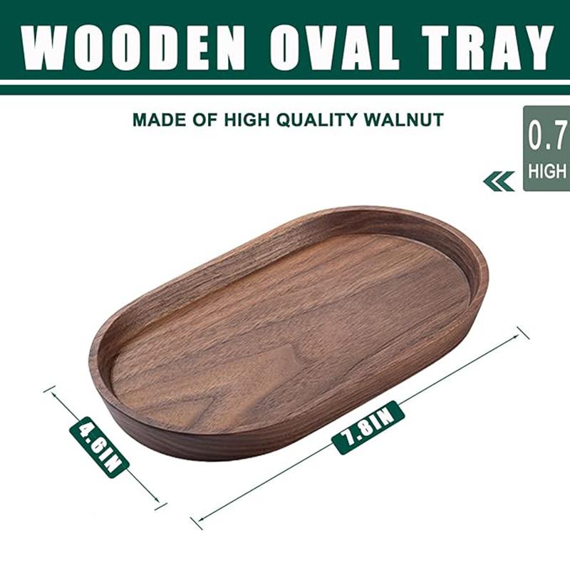 Wooden Serving Tray, Toilet Tank Perfume Cosmetics Tray for Bathroom, Countertop Tops Food Drink Sundries Tray Home Decor