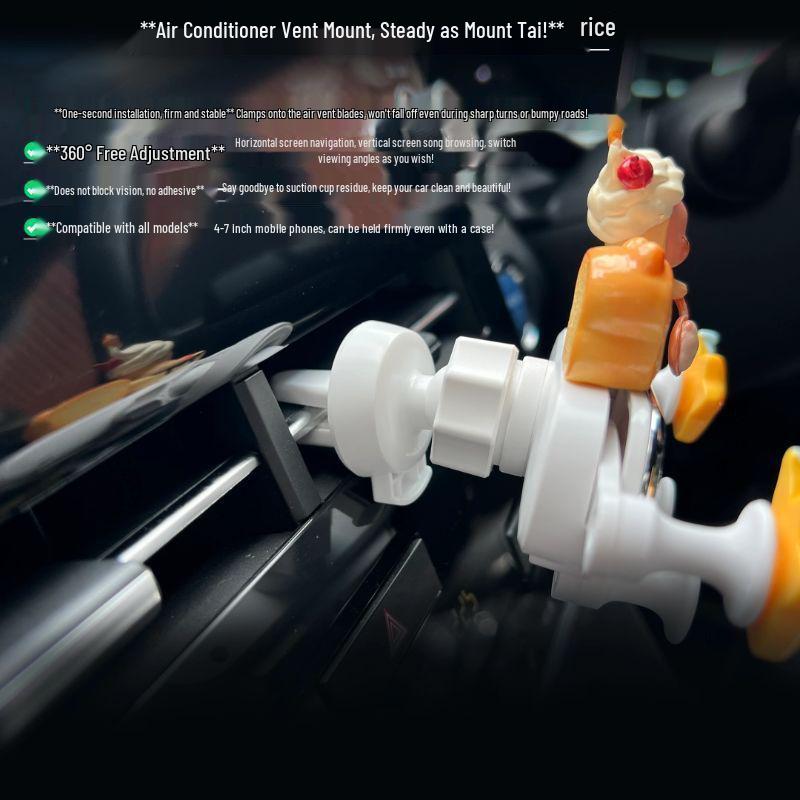 Star Person 2025 Car Air Vent Phone Holder - Cute, Clip-on, Navigation Aid for Men & Women.