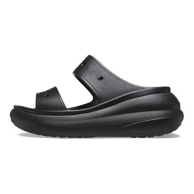 Classic Crush Puff Wedge Hole Silent Slipper Unisex Black