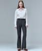 MALOUPE 2138 Brushed Stretch Slim Bootcut Pants (Dark Gray)