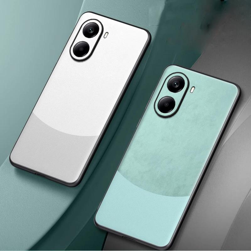 For Xiaomi POCO X7 Pro X7Pro Luxury Silicone Leather Color Match Phone Cover For Redmi Turbo 4 Shell Shockproof Bumper
