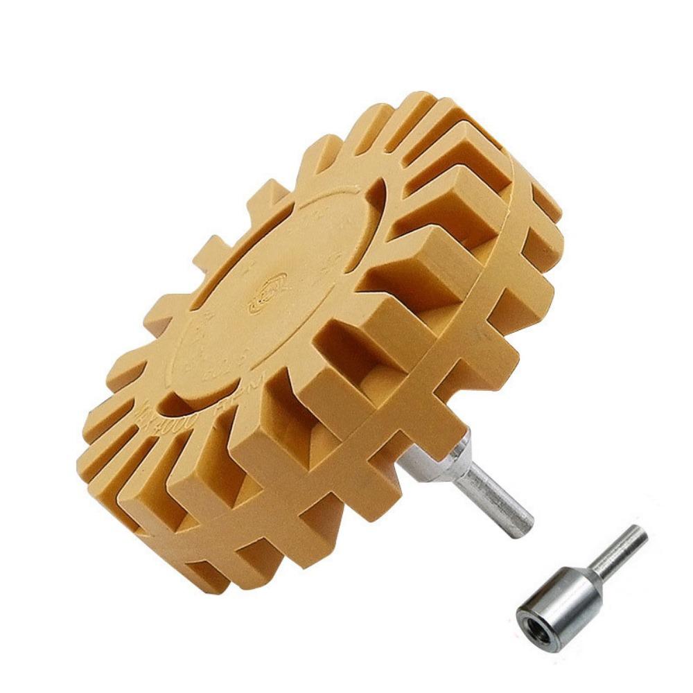 Gear Shaped Glue Removal Plate 4 Inch Decal Eraser Wheel Practical Car Pneumatic Wheel  Car Cleaner