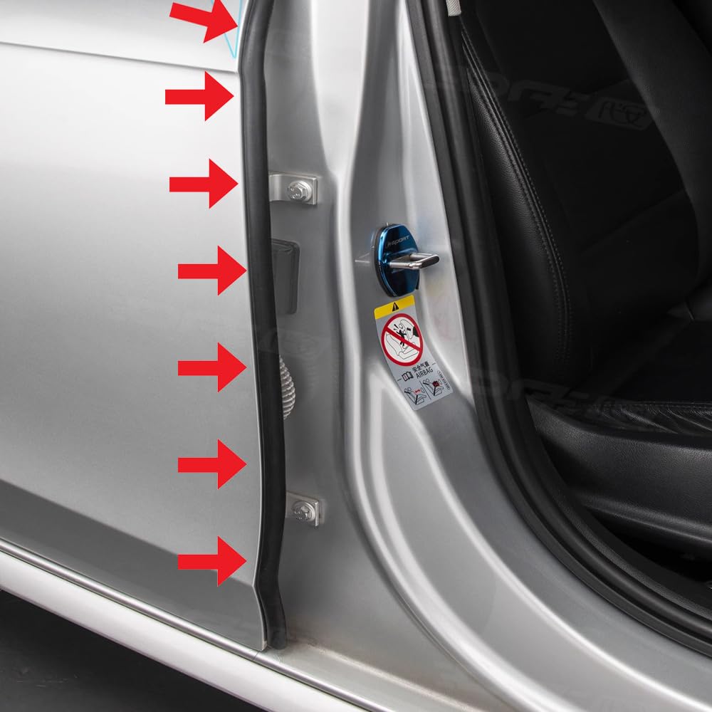 Innico Car Door Mall, Wind Noise Prevention Tape, Wind Noise Isolation, Improves Airtight, Quiet,