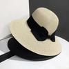 Summer Luxury Fashion Straw Hat Panama Hat Women Top Hat Large Brim Sun Protection Cap Versatile Vacation Beach Hat Fascinator