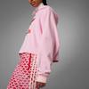 Adidas Originals SS23 Adicolor Serie Retrò Anni '70 Felpa con Cappuccio e Maniche Lunghe con Stampa Logo a Lettere Donna felpa Rosa IK7863