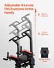 Pull-up Bar, 150kg Power Tower Dip Station, Trainings Dip Station met H-vormige Stabiele Basis & Hulpplatform, Verstelbare 9 Niveaus Hoogte Pull-up