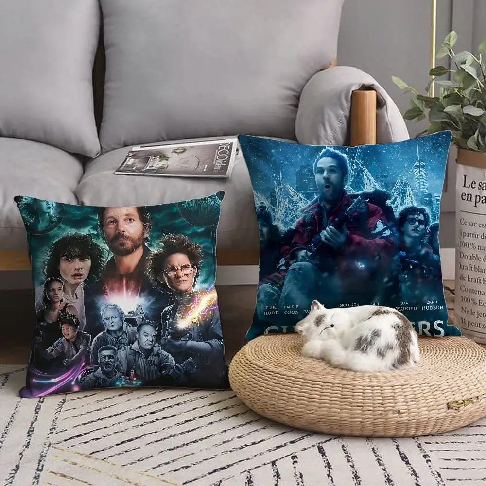 Film Ghostbusters F-Frozen E-Empire 2 Pillow Case Square Pillow Bedroom Sofa Leisure Comfort Cushion Living Room Home Decoration