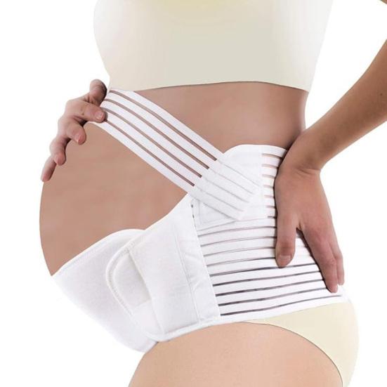 

Belly Support Belt Adjustable Elastic Straps Breathable Band Supports Abdomen Pregnancy Waist Brace Protector S