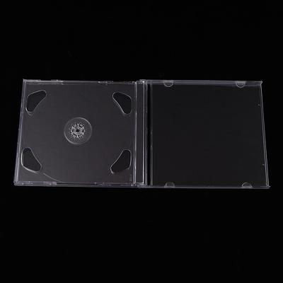Transparent Plastic Double Disc Dvd Case Portable Cd Storage Package Case Durable Dvd Box Thicken Cd Dvd Disc Box Storage Case
