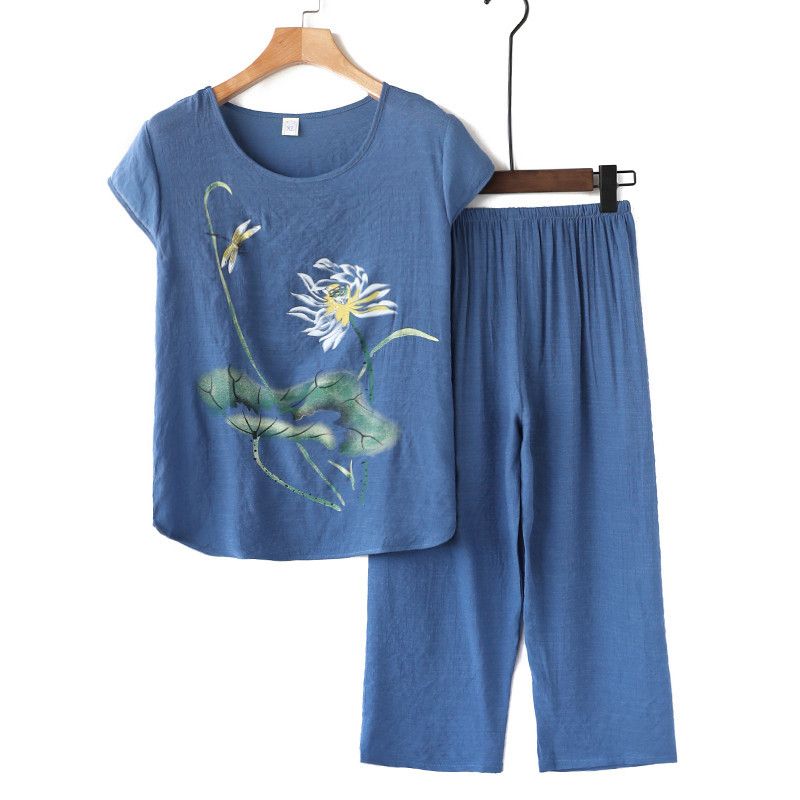 

Пижама для дома с коротким рукавом для среднего возраста Пижама для дома с коротким рукавом для среднего возраста 2 XL(Suggested 42.50 kg-52.50 kg)